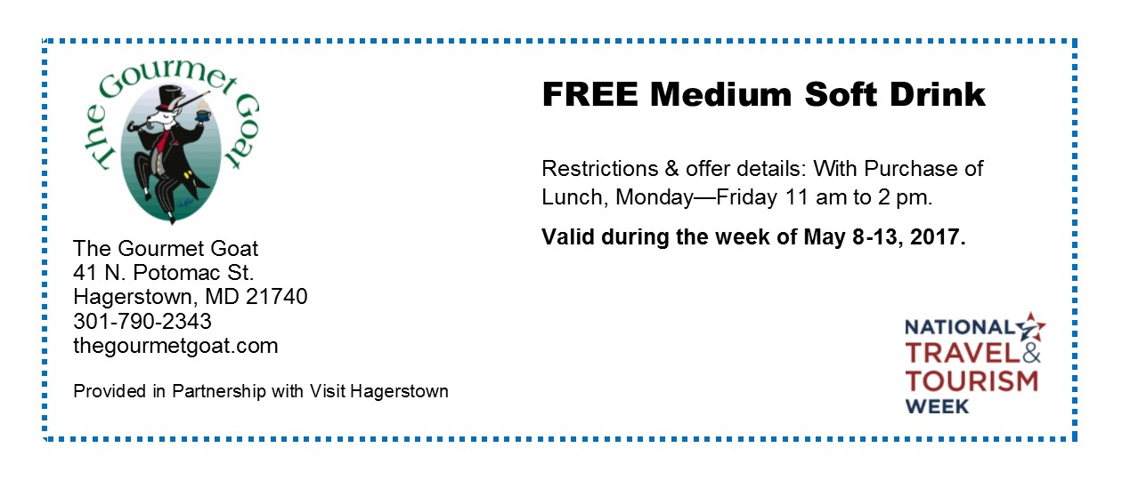 Hagerstown Tourism Offers - The Gourmet Goat
